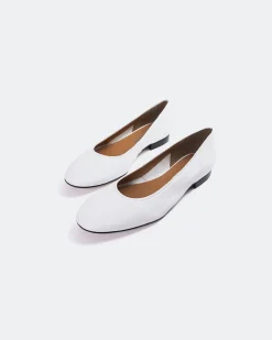 Ballerinas-L'INTERVALLE Taipo White Leather