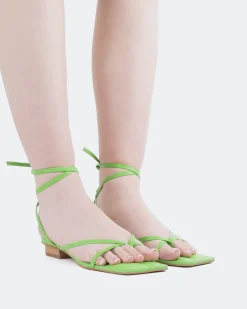 Strappy|Flats-L'INTERVALLE Talita Green Leather