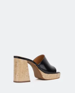 Platform-L'INTERVALLE Tarot Black Leather/Cuir Noir
