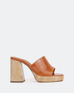 Platform-L'INTERVALLE Tarot Orange Leather/Cuir Orange