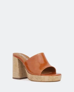 Platform-L'INTERVALLE Tarot Orange Leather/Cuir Orange