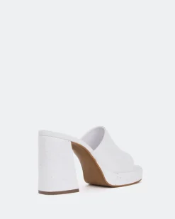 Platform-L'INTERVALLE Tarot White Leather/Cuir Blanc