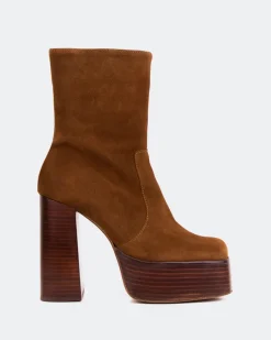 Platform|Ankle Boots-L'INTERVALLE Tate Brown Suede