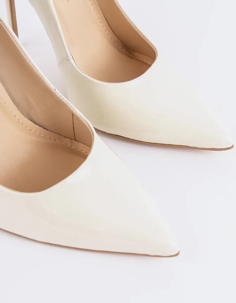 Pumps-L'INTERVALLE Teeva Off White Patent