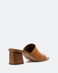 Mid Heels|Mules-L'INTERVALLE Temple Cognac Leather