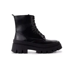 Ankle Boots-L'INTERVALLE Terni Black Leather