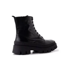 Ankle Boots-L'INTERVALLE Terni Black Leather