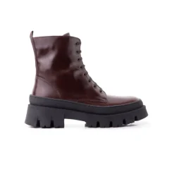 Ankle Boots-L'INTERVALLE Terni Dark Brown Leather