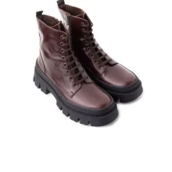 Ankle Boots-L'INTERVALLE Terni Dark Brown Leather