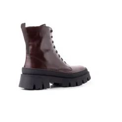 Ankle Boots-L'INTERVALLE Terni Dark Brown Leather