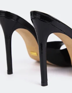 High Heels|Mules-L'INTERVALLE Thelma Black Naplack