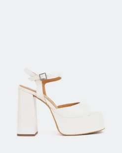 Platform-L'INTERVALLE Times Off White Naplack/Nap.Blanc Cassé