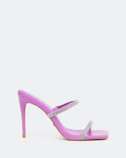 High Heels-L'INTERVALLE Tinsley, Berry Leather/Cuir Baie