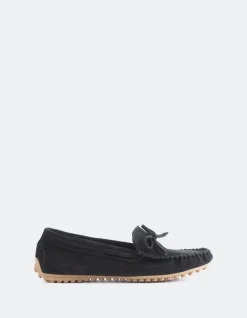 Loafers-L'INTERVALLE Titania Black Suede