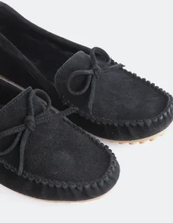 Loafers-L'INTERVALLE Titania Black Suede