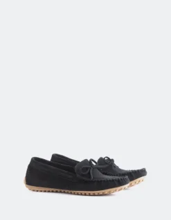 Loafers-L'INTERVALLE Titania Black Suede