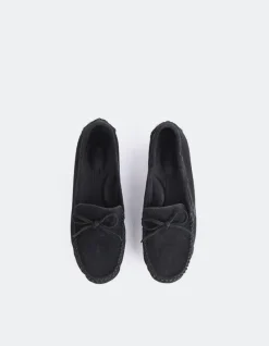 Loafers-L'INTERVALLE Titania Black Suede