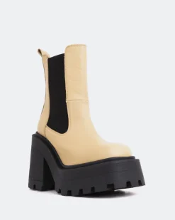 Chelsea|Ankle Boots-L'INTERVALLE Tomy Cream Leather