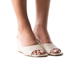 Wedges-L'INTERVALLE Toscana Cream Leather