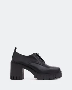 Lace-up|Loafers-L'INTERVALLE Toulon Black Leather