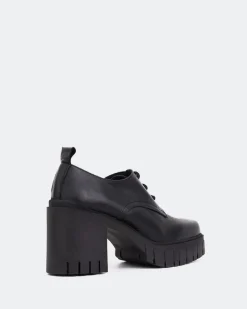 Lace-up|Loafers-L'INTERVALLE Toulon Black Leather