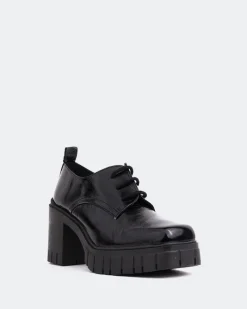 Lace-up|Loafers-L'INTERVALLE Toulon Black Naplack