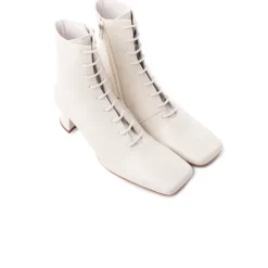Lace-up|Ankle Boots-L'INTERVALLE Trafalgar Off White Leather