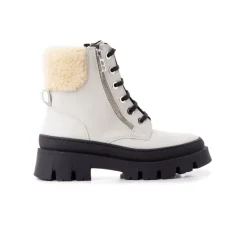 Ankle Boots-L'INTERVALLE Trieste Off White Leather