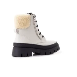 Ankle Boots-L'INTERVALLE Trieste Off White Leather