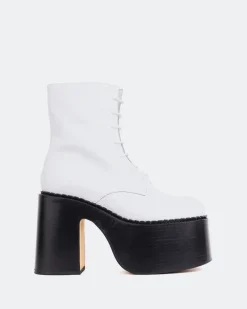 Platform|Lace-up-L'INTERVALLE Tripp White Naplack