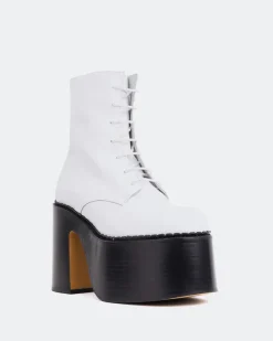 Platform|Lace-up-L'INTERVALLE Tripp White Naplack