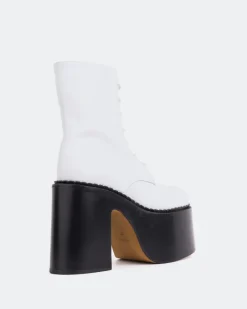 Platform|Lace-up-L'INTERVALLE Tripp White Naplack