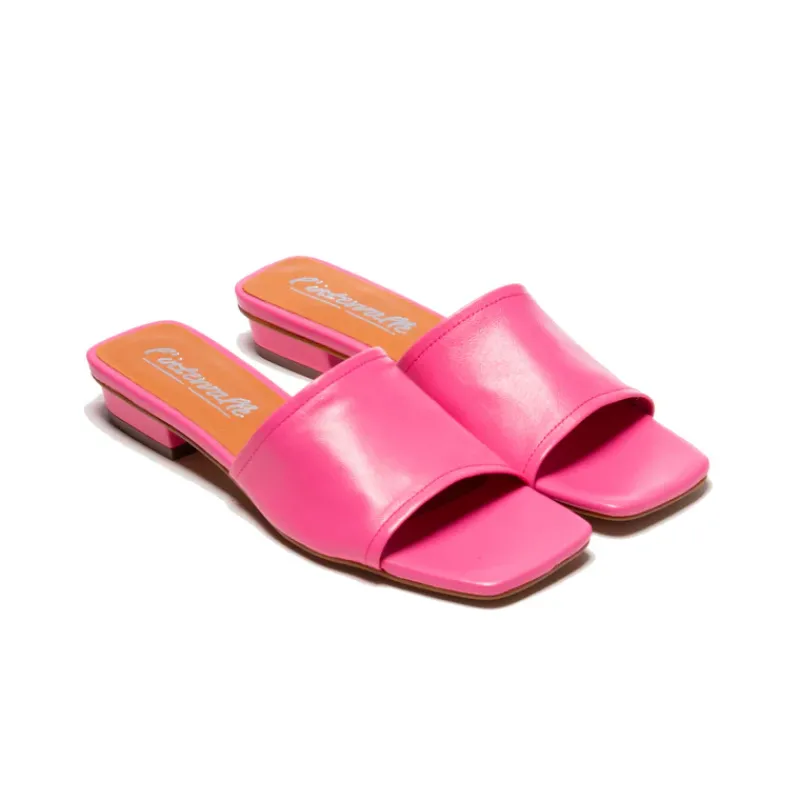 Flats|Mules-L'INTERVALLE Turner Pink Leather