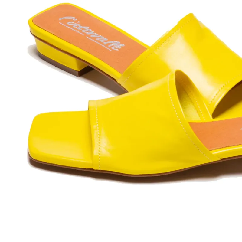 Flats|Mules-L'INTERVALLE Turner Yellow Leather
