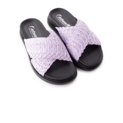 Flats-L'INTERVALLE Tuva Lilac Raffia