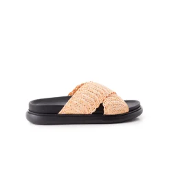 Flats-L'INTERVALLE Tuva Orange Raffia