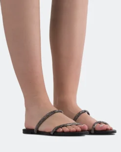 Flats-L'INTERVALLE Twiggy Black Leather