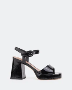 Platform-L'INTERVALLE Ulias, Black Naplack/Naplack Noir