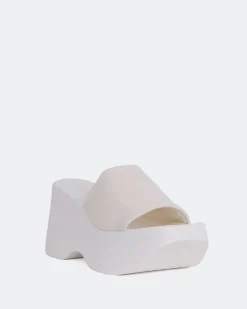 Wedges|Platform-L'INTERVALLE Upton White Lycra