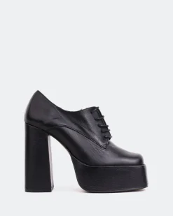 Platforms|Lace-up-L'INTERVALLE Ursuline Black Leather