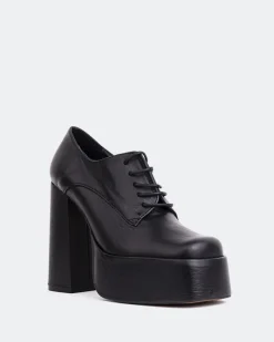 Platforms|Lace-up-L'INTERVALLE Ursuline Black Leather
