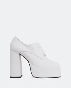 Platforms|Lace-up-L'INTERVALLE Ursuline White Leather