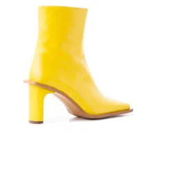 Ankle Boots-L'INTERVALLE Uzwil Yellow Leather