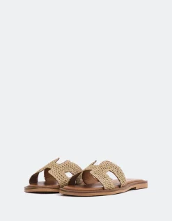 Flats-L'INTERVALLE Valmy Camel Raffia
