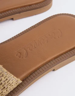 Flats-L'INTERVALLE Valmy Camel Raffia