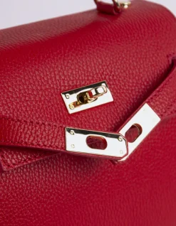 Top Handle-L'INTERVALLE Vance Red Leather