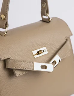Top Handle-L'INTERVALLE Vance Taupe Leather