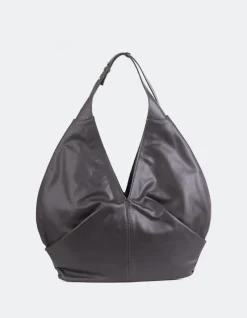 Top Handle-L'INTERVALLE Varana Brown Leather