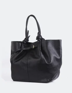 Top Handle-L'INTERVALLE Varden Black Leather