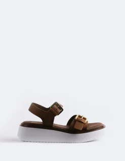 Wedges-L'INTERVALLE Varvara Tan Leather